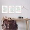 Stupell Industries Pastel Stones on White 3pc Framed Giclee Wall Art Set Design by Martina Pavlova